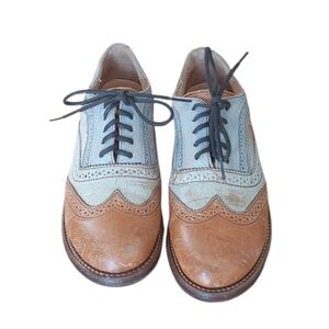 Bed Stu two tone lace up leather oxfords size 9.5
